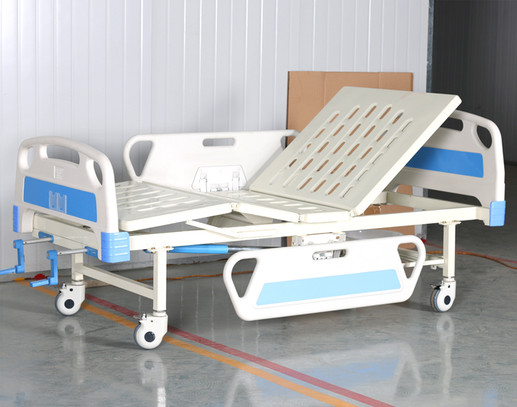 Manual double swing bed (mute wheel, two big PP guardrail)